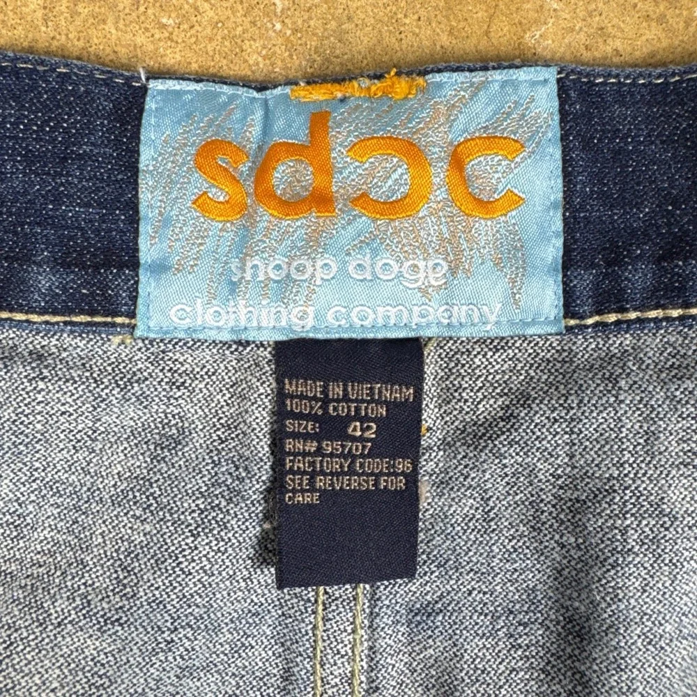 Snoop Dogg SDCC Men's Jeans Size 41x31.5 Blue Y2K Hip Hop Baggy‎ Denim Vintage